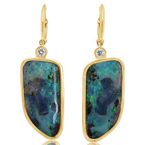 Yellow Gold Opal Earrings Gold Mine Jewelers Jackson, CA