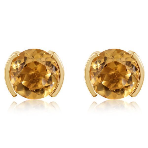 Yellow Gold Citrine Earrings Ross's Fine Jewelers Kilmarnock, VA