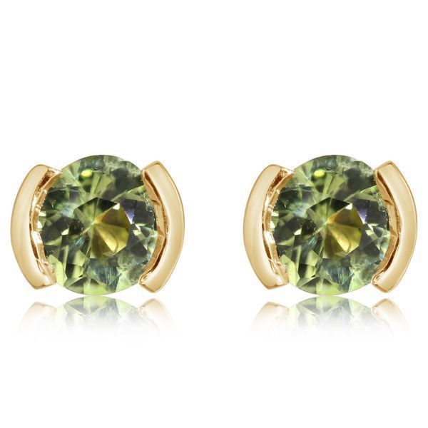 Yellow Gold Peridot Earrings Biondi Diamond Jewelers Aurora, CO