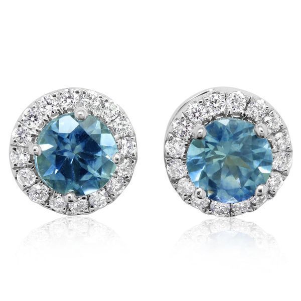 White Gold Sapphire Earrings Michael's Jewelry Center Dayton, OH