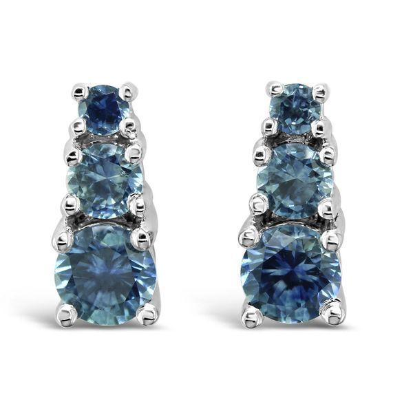 White Gold Sapphire Earrings Biondi Diamond Jewelers Aurora, CO