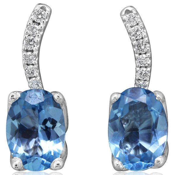 White Gold Topaz Earrings Biondi Diamond Jewelers Aurora, CO