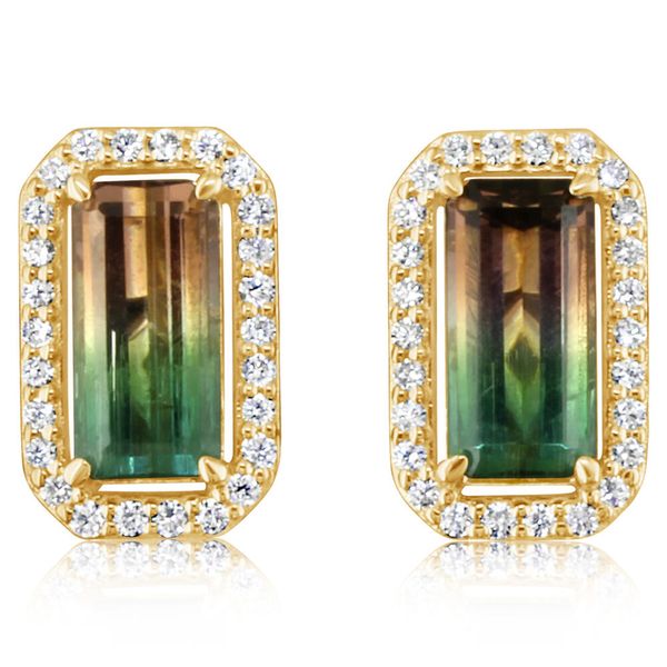 Yellow Gold Tourmaline Earrings J. Anthony Jewelers Neenah, WI
