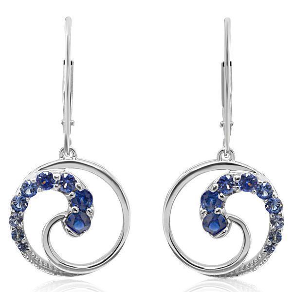White Gold Sapphire Earrings Ross's Fine Jewelers Kilmarnock, VA