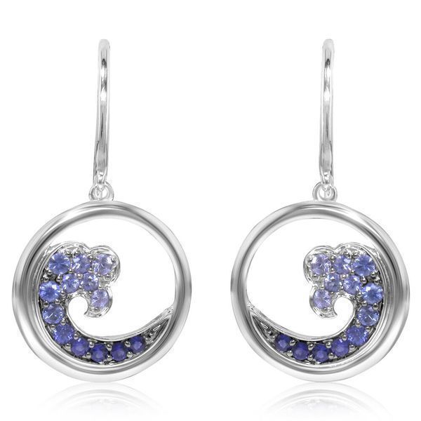 White Gold Sapphire Earrings Image 2 Gold Mine Jewelers Jackson, CA