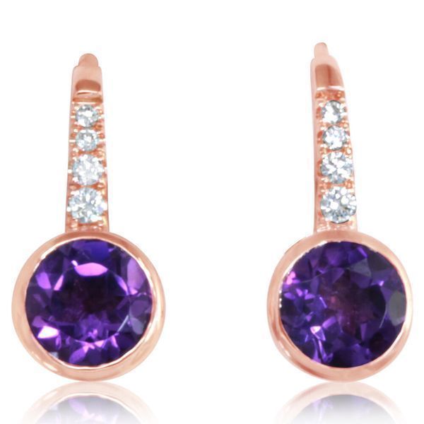 Rose Gold Amethyst Earrings Gold Mine Jewelers Jackson, CA