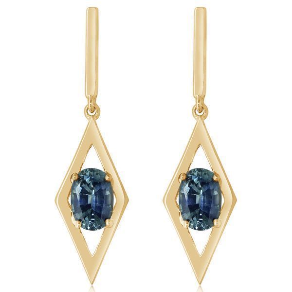 White Gold Sapphire Earrings Ware's Jewelers Bradenton, FL