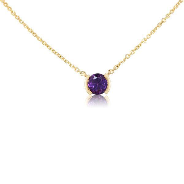 Yellow Gold Amethyst Necklace Blue Heron Jewelry Company Poulsbo, WA