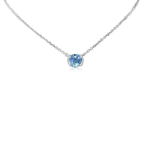 White Gold Topaz Necklace Blue Heron Jewelry Company Poulsbo, WA