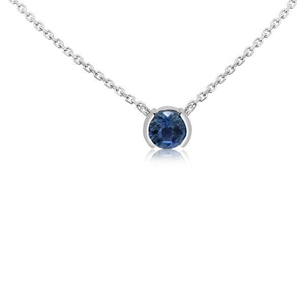 White Gold Sapphire Necklace Conti Jewelers Endwell, NY