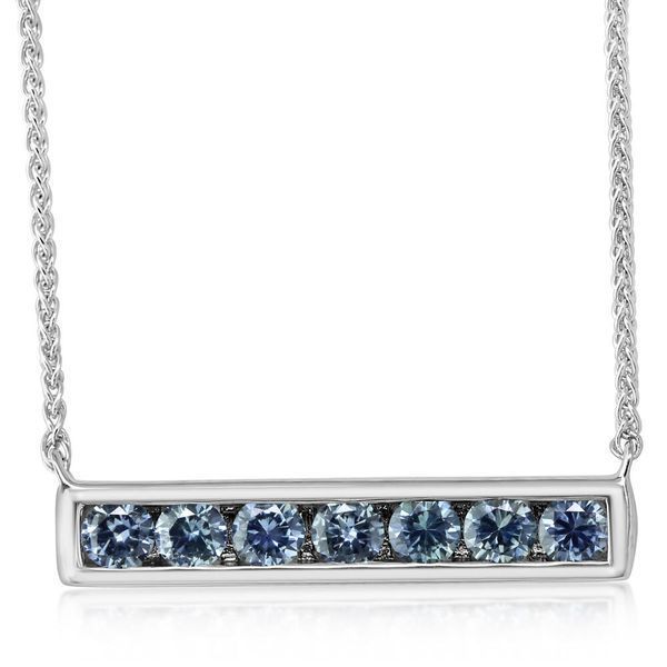 White Gold Sapphire Necklace Mitchell's Jewelry Norman, OK