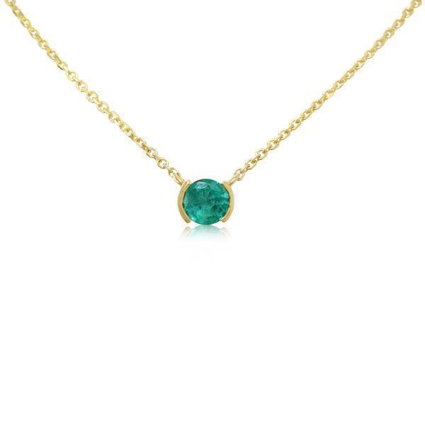 Yellow Gold Emerald Necklace Blue Heron Jewelry Company Poulsbo, WA