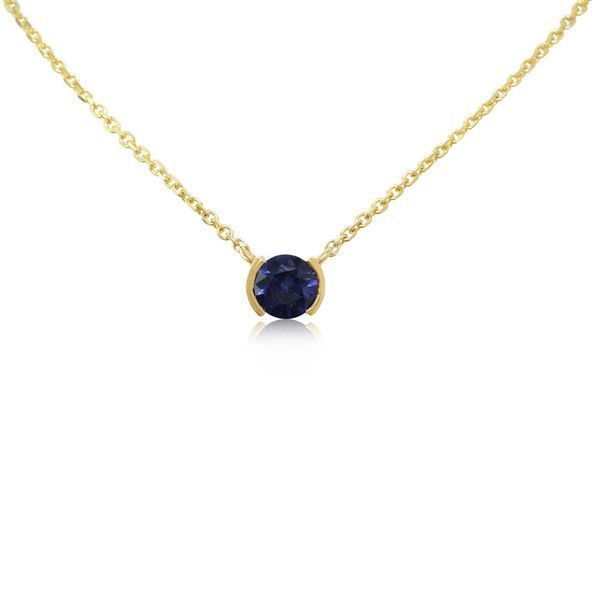 Yellow Gold Sapphire Necklace Biondi Diamond Jewelers Aurora, CO