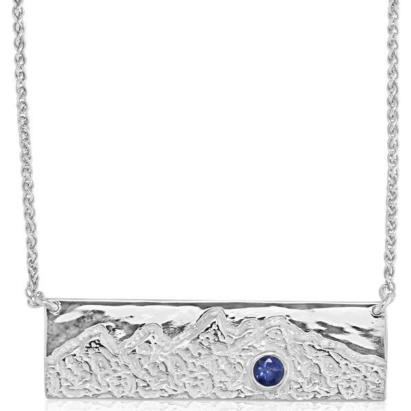 Sterling Silver Sapphire Necklace Blue Heron Jewelry Company Poulsbo, WA