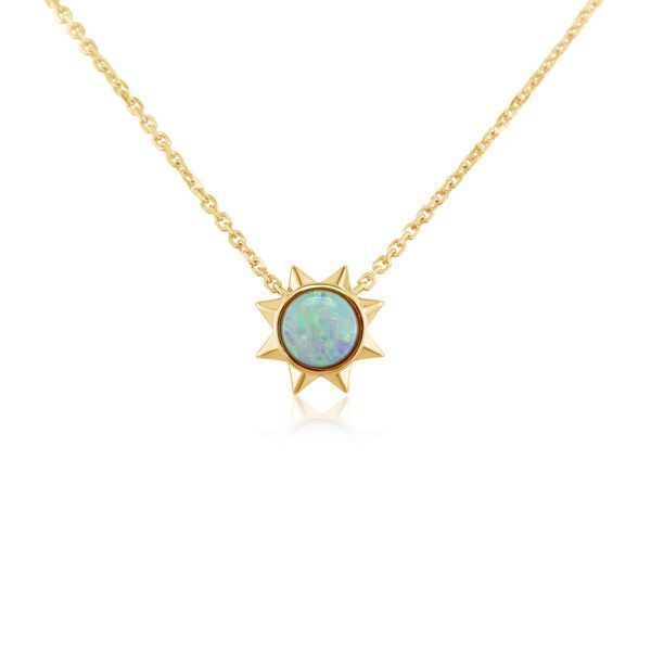 Yellow Gold Calibrated Light Opal Necklace Gold Mine Jewelers Jackson, CA
