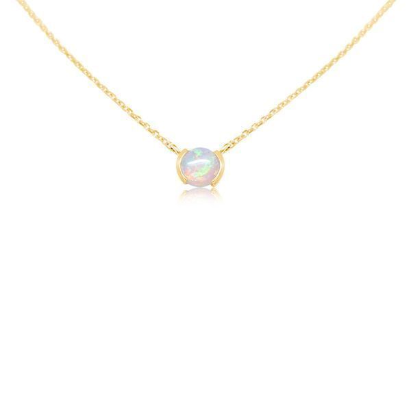 Yellow Gold Calibrated Light Opal Necklace Gold Mine Jewelers Jackson, CA