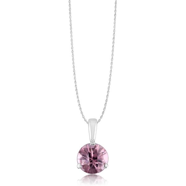 White Gold Pink Tourmaline Pendant Towne & Country Jewelers Westborough, MA