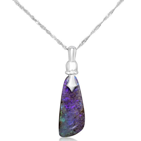 Sterling Silver Boulder Opal Pendant Biondi Diamond Jewelers Aurora, CO