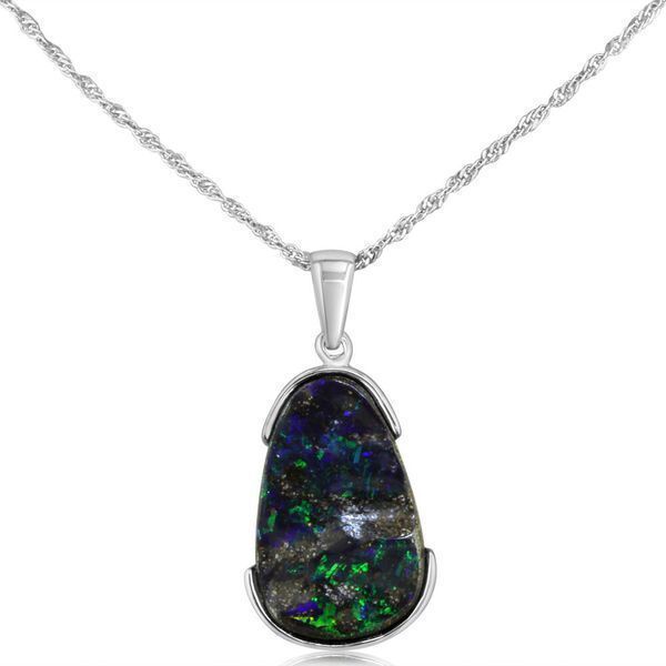 Sterling Silver Boulder Opal Pendant J. Anthony Jewelers Neenah, WI