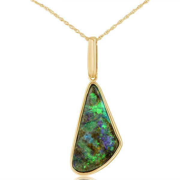 Yellow Gold Boulder Opal Pendant E.M. Smith Family Jewelers Chillicothe, OH