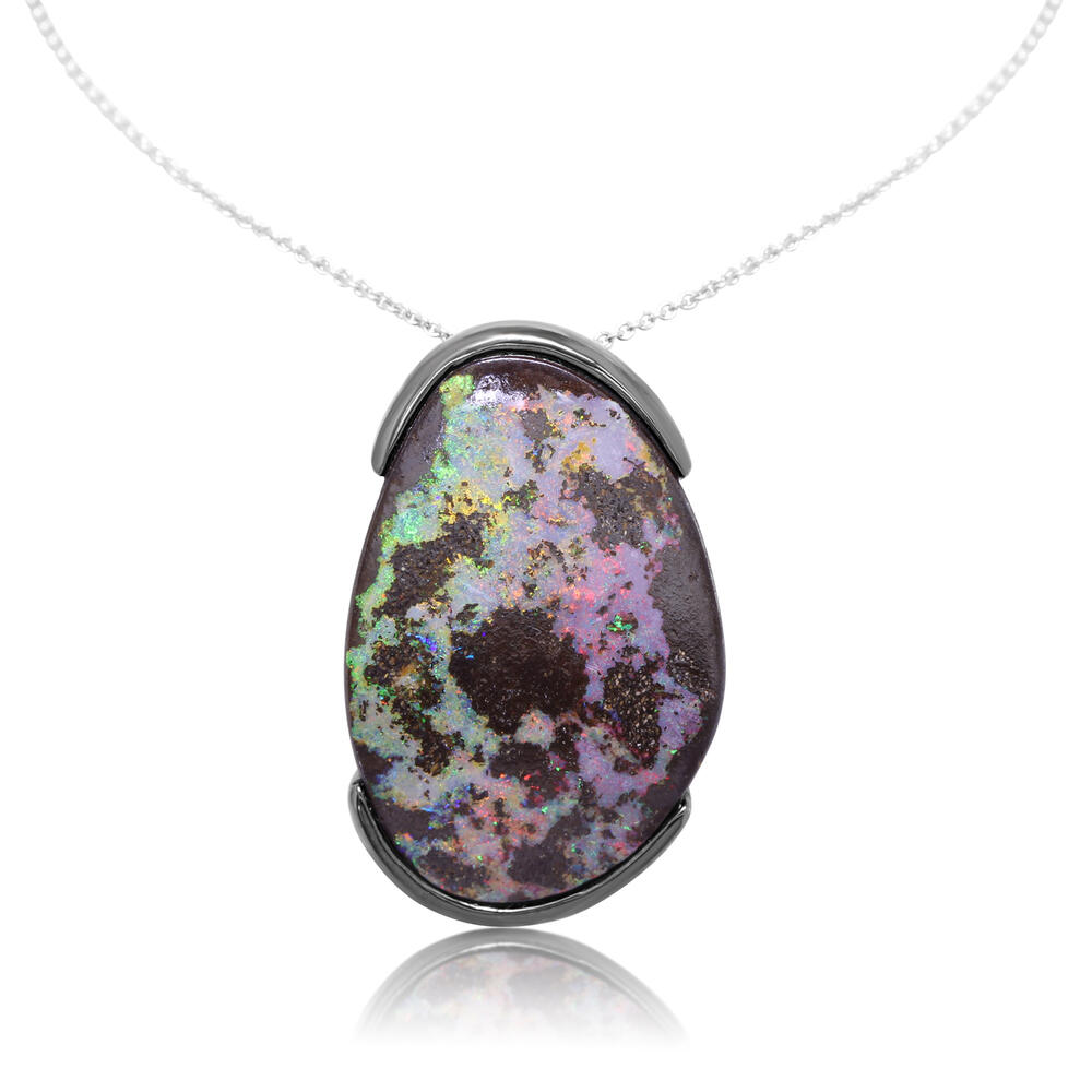 Natural Opal Pendant Boulder Opal Pendant 35x18mm.