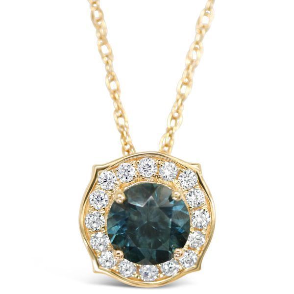 Yellow Gold Sapphire Pendant Biondi Diamond Jewelers Aurora, CO