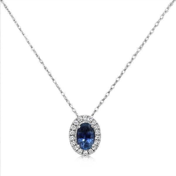 White Gold Sapphire Pendant Conti Jewelers Endwell, NY