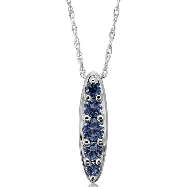 White Gold Sapphire Pendant Leslie E. Sandler Fine Jewelry and Gemstones rockville , MD