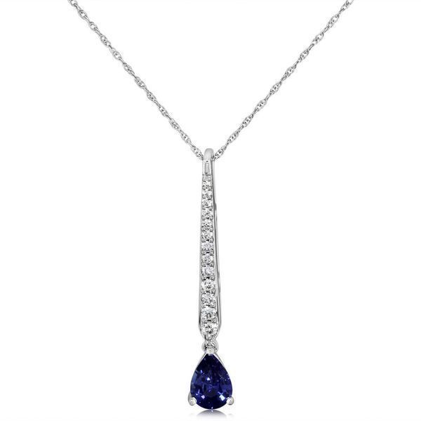 White Gold Sapphire Pendant J. Anthony Jewelers Neenah, WI