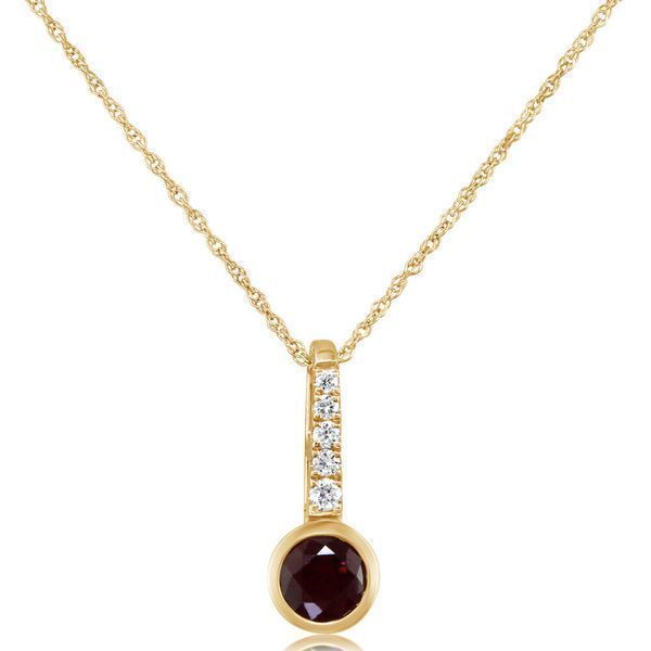 Yellow Gold Ruby Pendant E.M. Smith Family Jewelers Chillicothe, OH