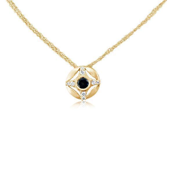 Yellow Gold Sapphire Pendant Jones Jeweler Celina, OH