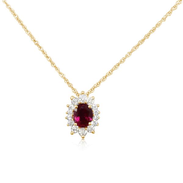 Yellow Gold Ruby Pendant Parris Jewelers Hattiesburg, MS