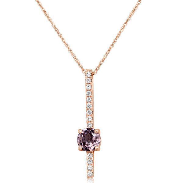Rose Gold Lotus Garnet Pendant E.M. Smith Family Jewelers Chillicothe, OH