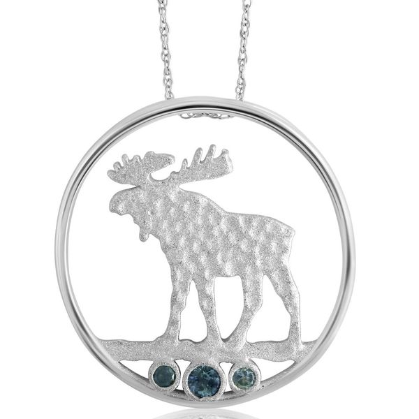 Sterling Silver Sapphire Pendant John E. Koller Jewelry Designs Owasso, OK