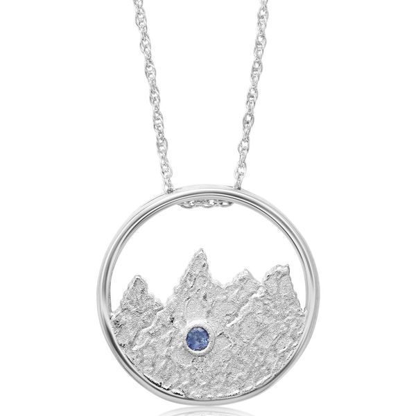 Sterling Silver Sapphire Pendant Leslie E. Sandler Fine Jewelry and Gemstones rockville , MD