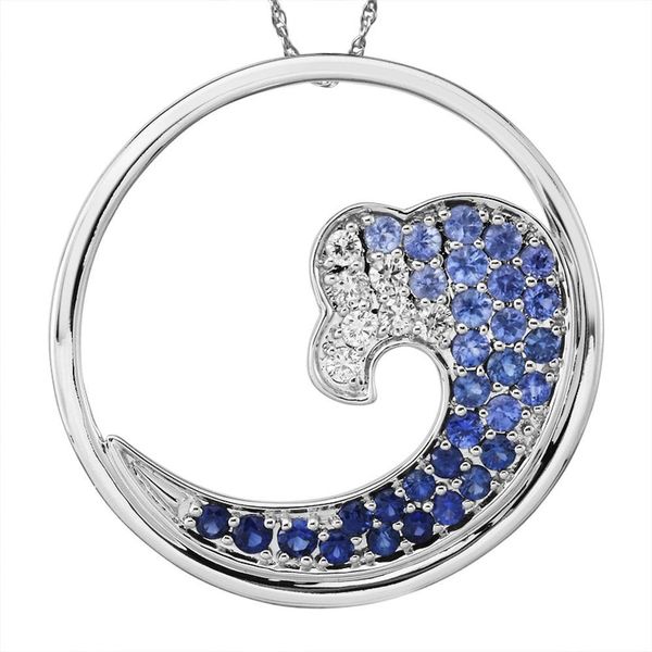 Sterling Silver Sapphire Pendant Ross's Fine Jewelers Kilmarnock, VA