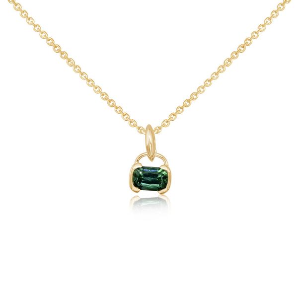 Yellow Gold Tourmaline Pendant Timmreck & McNicol Jewelers McMinnville, OR