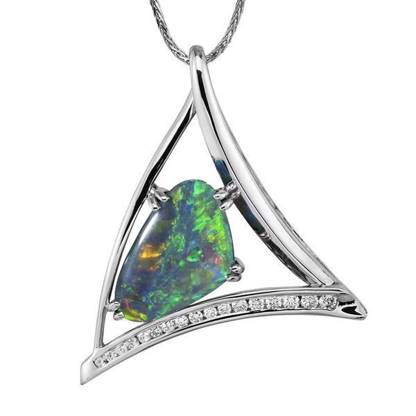 Parle White Gold Black Opal Pendant Pnbffi980443qi The Jewelry Source El Segundo Ca