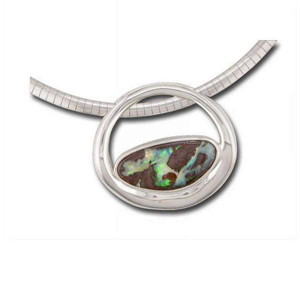 Sterling Silver Opal Doublet Pendant Ross's Fine Jewelers Kilmarnock, VA