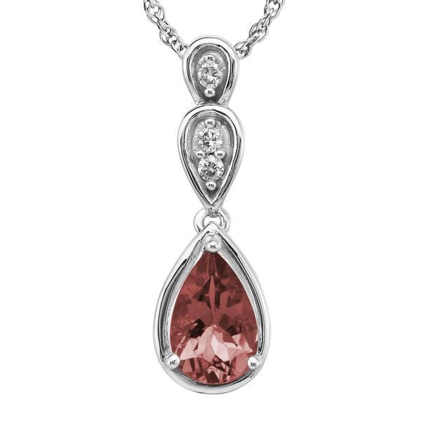 Rose Gold Lotus Garnet Pendant Timmreck & McNicol Jewelers McMinnville, OR