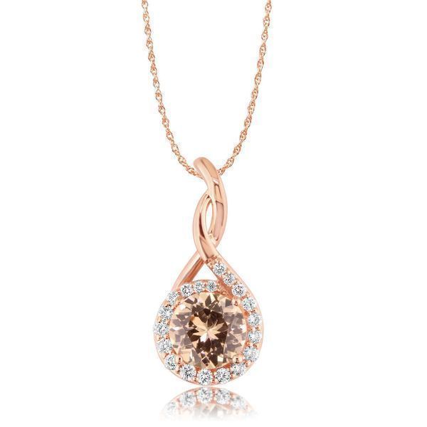 Rose Gold Lotus Garnet Pendant Bell Jewelers Murfreesboro, TN