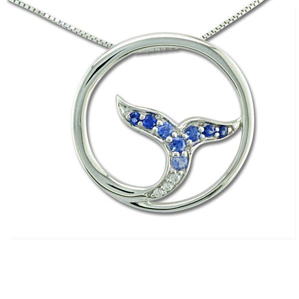 White Gold Sapphire Pendant Priddy Jewelers Elizabethtown, KY