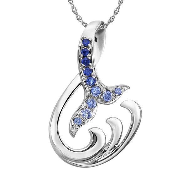 Sterling Silver Sapphire Pendant Ken Walker Jewelers Gig Harbor, WA