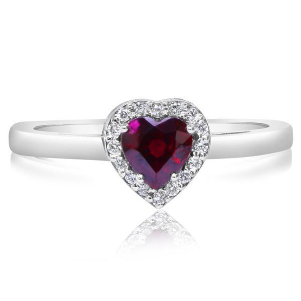 White Gold Ruby Ring Timmreck & McNicol Jewelers McMinnville, OR