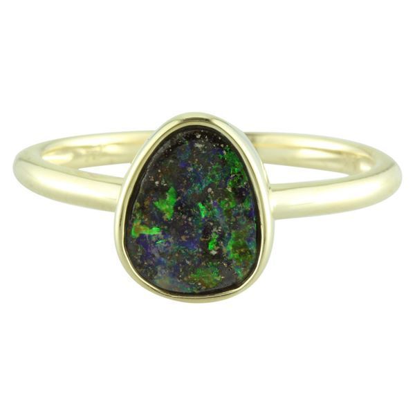 Yellow Gold Boulder Opal Ring Hart's Jewelers Grants Pass, OR