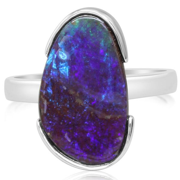 Sterling Silver Boulder Opal Ring Morrison Smith Jewelers Charlotte, NC