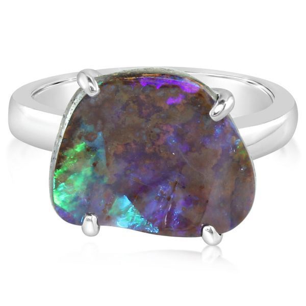 Sterling Silver Boulder Opal Ring Mitchell's Jewelry Norman, OK