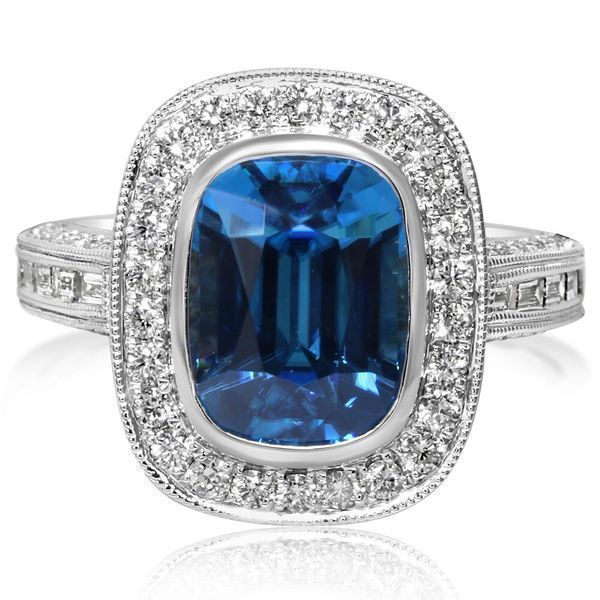 White Gold Zircon Ring Blue Marlin Jewelry, Inc. Islamorada, FL