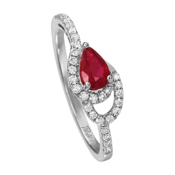 White Gold Ruby Ring Rick's Jewelers California, MD