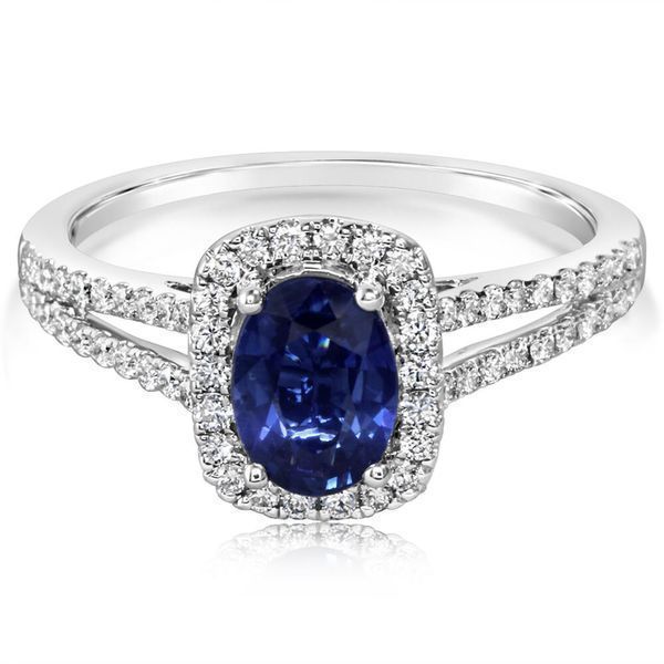 White Gold Sapphire Ring Timmreck & McNicol Jewelers McMinnville, OR